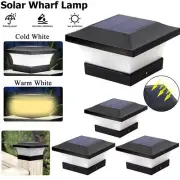 Solar Power LED Pillar Fence Light Garden Waterproof Outdoor Yard Fence Lights