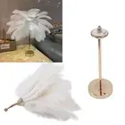 Table Lamp Touch Switch USB Ostrich Lamp 3 Color Dimming US