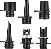 ‎BEANPRECOY Paddle Board Compressor Adapter, Pumping Head Connector for Inflatable Kayak Paddle Board, Air Compressor Pump Converter,with 6 Air Valve Nozzles for Paddle Board Inflatable Boat Air Kayak