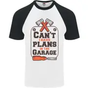 Plans In the Garage Carpentry DIY Tradesman Mens s/s Baseball T-Shirt