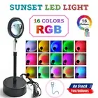 LED Rainbow Sunset 16Colors Projection Lamp Modern Romantic Remote Control Light
