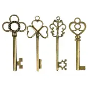 Affordable Keys Lock Vintage Antique Antique Bronze Craft For Bracelet