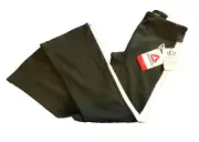 FLARE LEGGINGS PANTS NEW 6/6X BLACK w/SIDE WHITE STRIPE REEBOK NWT