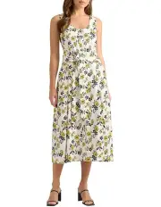 [David Lawrence] Theia Linen Dress in Multi