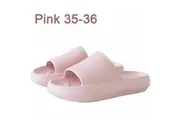 2023 Pillow Slides Sandals Ultra-Soft Slippers Anti-Slip Extra Soft Cloud Shoes Pink 35-36