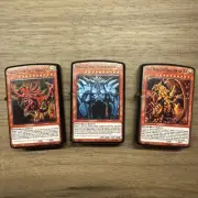 Egyptian God Card Lighter Set | Slifer, Obelisk & Ra | Windproof 3pc Bundle