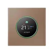 WiFi Smart Thermostat Color Screen Rotary Heating Thermostat with Backlight/Temperature/Sensor/Time Temperature Calibration Adjustment