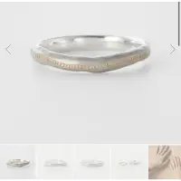 在飛比找蝦皮購物優惠-轉賣日牌agete silver純銀波浪簡約戒指 男女皆可