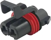 Xiaojiang Store 2 Pin Automotive Connector Sheathed Car Connector with Terminal DJ70282B-6.3-21 (Size : 10 Sets)