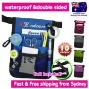 Nurses Pouch Extra Pocket Quick Waist Pick Bag wt Removable Belt Strap Teal Blue