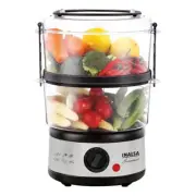 Inalsa 500 Watt Multi-Function Food Steamer Egg Boiler 5 L Stainless Steel Base
