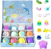 Xasbseulk Cute Kids Shower Balls, Fizzy Spa Bath Balls, Comfortable Natural Bath Boomb, Special Effect Bath Bombs, Excellent Quality Colorful Baby Shower Ball for Babies, Children
