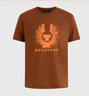 Belstaff England 1924 Signature T-Shirt Retro Phoenix Logo Tee Regular Shirt: L