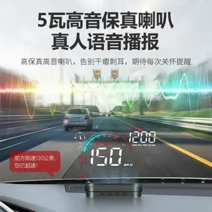 汽車抬頭顯示器GPS多功能車載HUD速度語音測速電子狗貨面包車通用