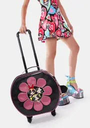 [Dolls Kill x The Powerpuff Girls] Power Of The Flower Rolling Suitcase