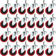 24 Pack Heavy-Duty 2.5" Swivel Caster Wheel for Creeper Service Cart Stool Mount