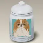 Japanese Chin Red & White Treat Jar