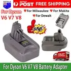 Battery Adapter for Dewalt Makita Milwaukee Bosch to Dyson V6 V7 V8 Adaptor