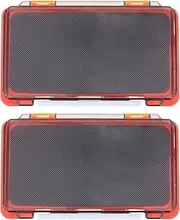 MOBUTOFU 2pcs Fishing Tackle Organizer Durable Storage Case for Hooks Bait and Accessories Portable Fishing Lure Holder for Easy Carrying