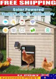 Chicken Coop Door Solar Auto Opener, WiFi, Timer, Light Sensor, LCD