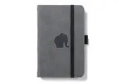 Dingbats A6 Pocket Wildlife Grey Elephant Notebook Graphed