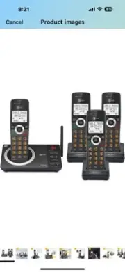 AT&T 4-Handset Expandable DECT 6.0 Cordless Home Phone with Large Display,