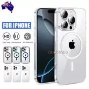 For iPhone 16E 15 14 13 12 11 Pro Max Plus Magsafe Case Magnetic Case Shockproof
