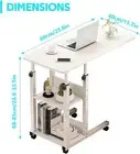 Laptop Table,Small Stand Desk Desktop Computer Standing Study Desks Bed Side Tab