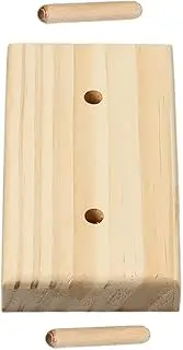 Operitacx Wooden Thread Holder Compact Spool Organizer for Sewing Embroidery Crochet Space Saving Design for Easy Access Lightweight Portable DIY Tool for Home Use