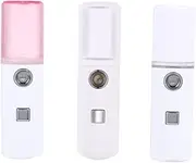 BIUDECO Nano Mist Facial Steamer Portable Face Sprayer for Skin Care Nano Mist Cooler s Timer Abs Material Non-slip Design