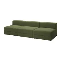 在飛比找IKEA優惠-IKEA 4.5座位模組式沙發, samsala 深黃綠色,