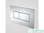 Caroma Invisi Rectangle Dual Flush Plate and Buttons Chrome 237020C