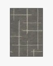 120' x 185' | Machine Washable Runner Rug | Kid & Pet Friendly | Indoor Rug | Stellan Charcoal Rug | Ruggable