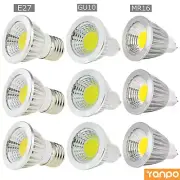 Ultra Bright MR16 GU10 E27 E14 Dimmable LED COB Spot Light Bulbs 6W 9W 12W RK