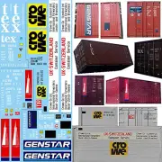 Shipping 6 Meter 20' Container 01 Conteneur 6m 1:43 Truck Decal