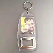 Schweppes Keychain Bottle Opener Spanish Hugh Laurie Silver Tone