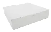 SCT White One-Piece Non-Window Bakery Boxes, 12 x 12 x 2.75, White, Paper, 10...