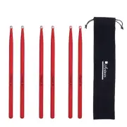 3 Pairs Drum Sticks 5A Classic Maple Drumsticks Wood Tip Drumstick for Studen...