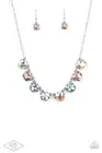 Paparazzi Dreamy Decorum - Multi Iridescent Necklace NEW