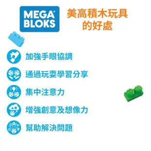 費雪 Fisher-Price 美高積木 Mega Bloks 80片積木袋(藍色/粉色)