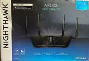 NETGEAR Nighthawk WiFi 6 Router (RAX54S) AX5400 5.4Gbps Wireless Speed (NIB)