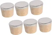 ULTECHNOVO 6pcs Wooden Plug Leakproof Covers Plugs Reusable Water Bottle Cork Stopper Bottle Stopper Replacement Wish Stoppers Simple Bottles Cap Thermal Part Seals Insulated Water Corks