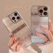 Pink Grey Snowflake Back Case For iPhone 16 Plus 15 14 13 12 Pro Max Cover 2025