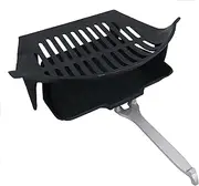 AB Tools 16" Fire Grate, Ashpan & Handle Fireplace Cast Iron Log Coal Saver for 18" Fire