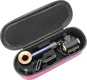 RLSOCO Hard Case for Dyson Supersonic Nural/Supersonic Hair Dryer HD15 HD08 HD07 HD03 HD01, Portable Travel Storage Bag for Dyson Supersonic Hair Dryer - Fits Complete Supersonic Accessories -Pink