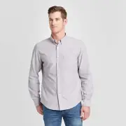 Goodfellow Long Sleeve Double Weave Button-Down Shirt Men's - Pick Size & Color