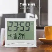 Electronic Compact Desk Alarm Clock Foldable Calendar Temperature Timer