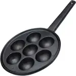 《KITCHENCRAFT》7格鬆餅鑄鐵鍋 | 平底鑄鐵烤盤煎盤