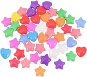 SUPVOX 80Pcs Colorful Star Heart Shaped Ocean Balls for Educational Play Balls for Pits for Pool Party and Playpen Activities Enhance Fun Learning
