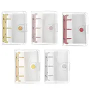 5pcs Flipbook Mini Transparent Case Handbook Notebook Protective Storage Case